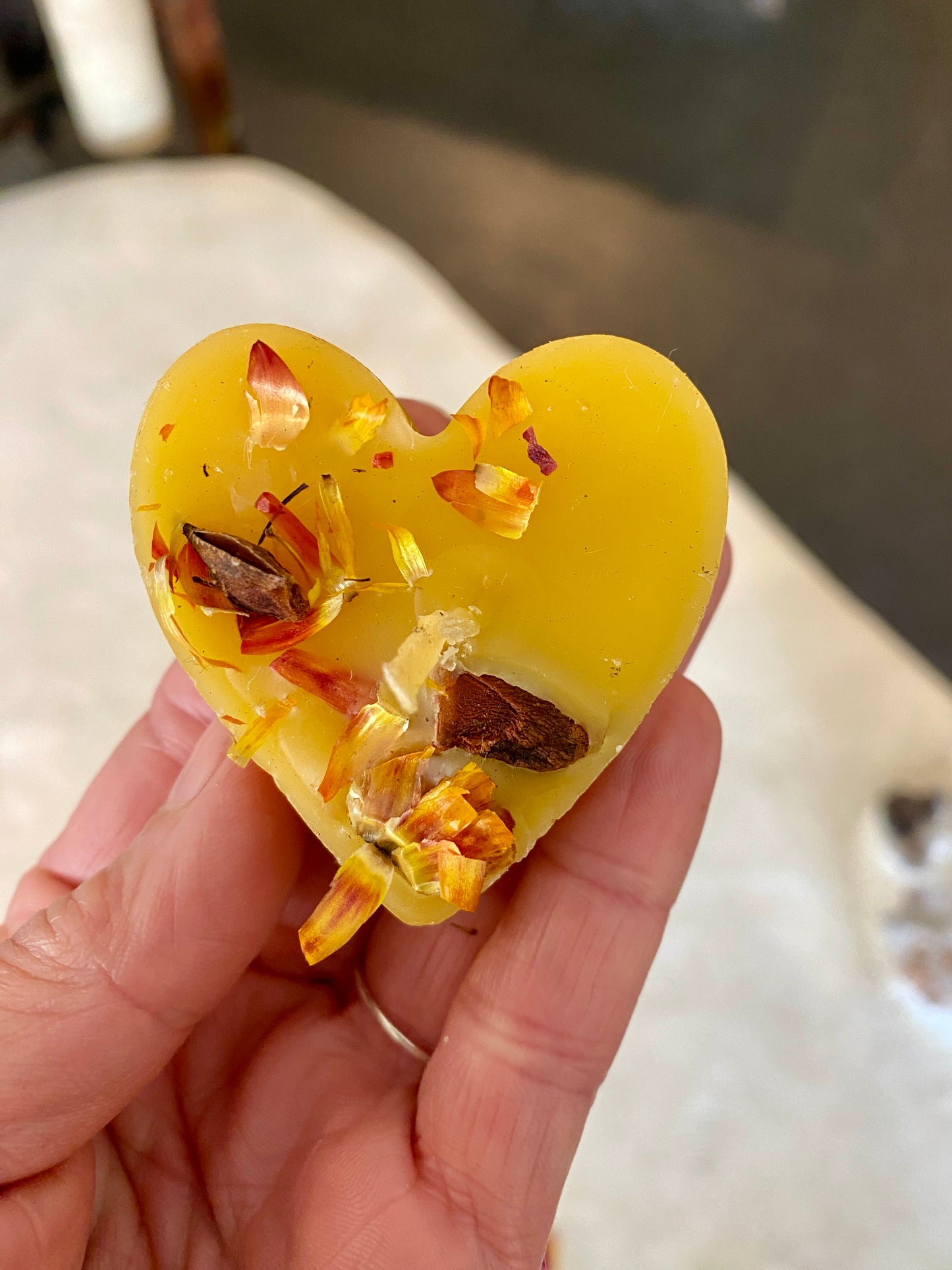 Chai Beeswax Heart Tea Candle