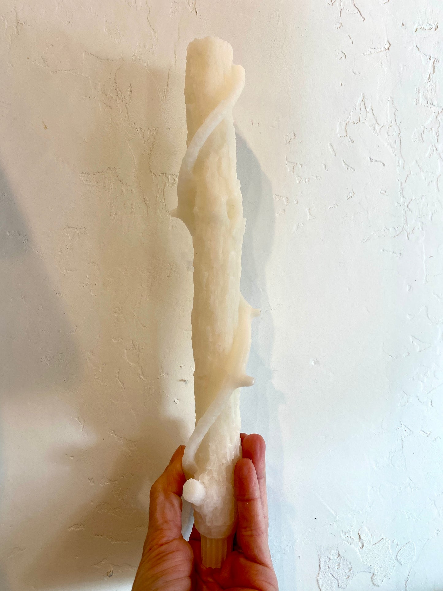 Bittersweet Oak Beeswax Colossal Stick Candle White